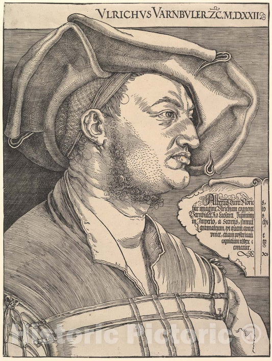 Art Print : Albrecht Dürer - Ulrich Van Büler : Vintage Wall Art