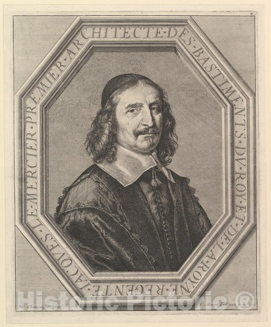 Art Print : Jean Morin - Jacques Le Mercier, architecte du roi : Vintage Wall Art