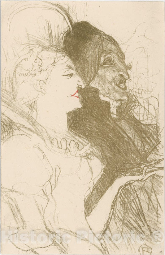 Art Print : Henri de Toulouse-Lautrec - Carnival : Vintage Wall Art