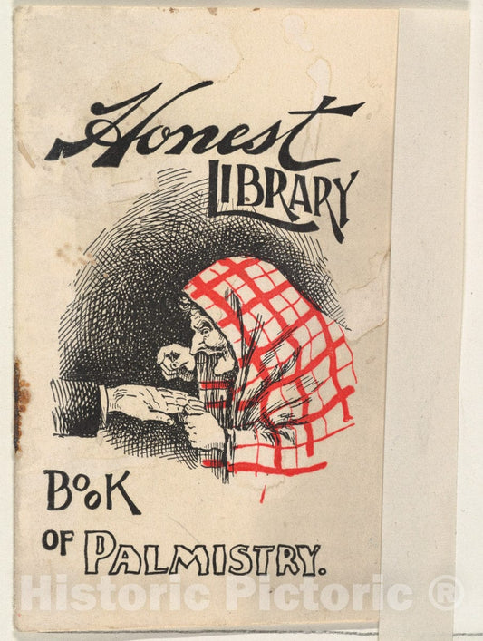 Art Print : Issued by W. Duke, Sons & Co. - Book of Palmistry, from The Honest Library Series Issued by Duke Sons & Co. to Promote Honest Long Cut Tobacco : Vintage Wall Art