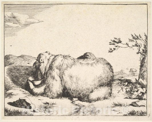 Art Print : Marcus de Bye - from The Set of The Bears 2 : Vintage Wall Art