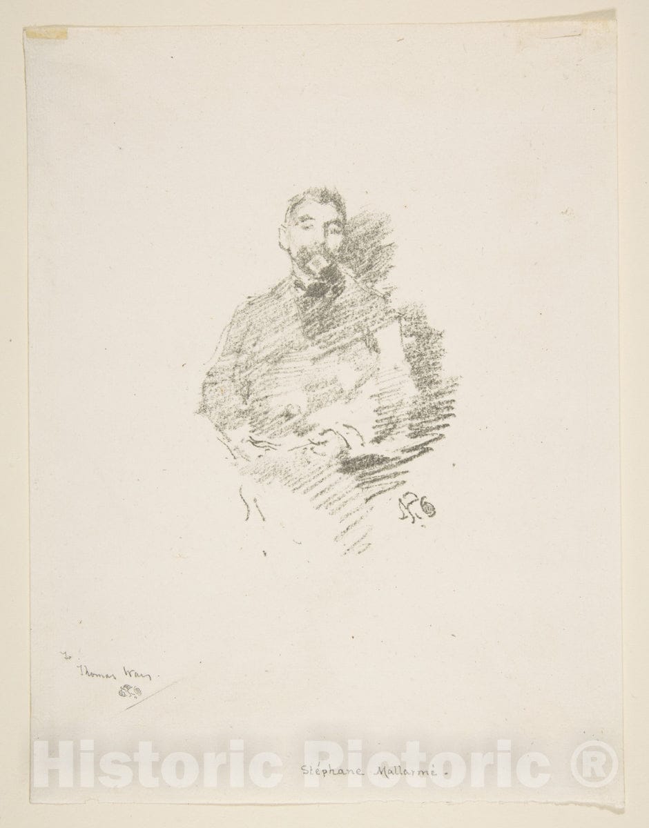 Art Print : James McNeill Whistler - Stéphane Mallarmé : Vintage Wall Art
