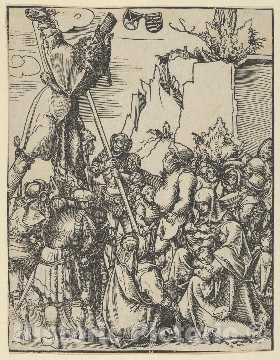 Art Print : Lucas Cranach The Elder - Andrew from The Martyrdom of The Twelve Apostles : Vintage Wall Art
