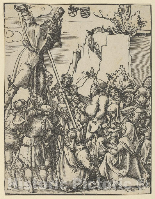 Art Print : Lucas Cranach The Elder - Andrew from The Martyrdom of The Twelve Apostles : Vintage Wall Art