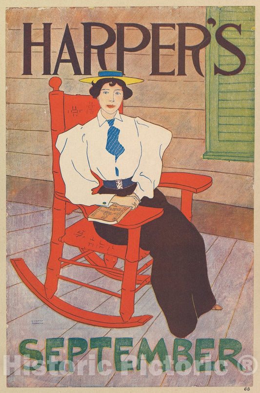 Art Print : Edward Penfield - Harper's: September 4 : Vintage Wall Art