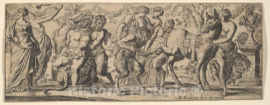 Art Print : Pierre Brebiette - Bacchanale : Vintage Wall Art