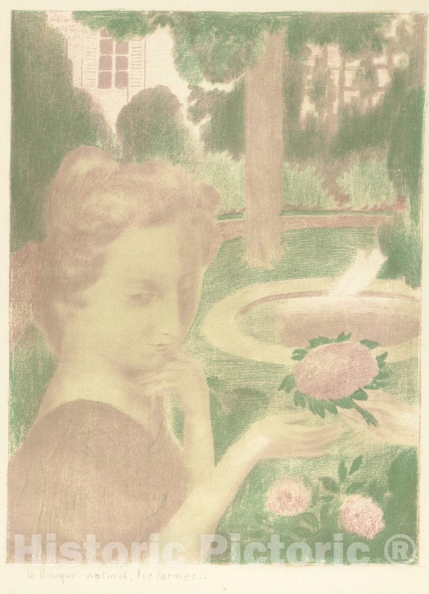 Art Print : Maurice Denis - Le Bouquet matinal, les larmes, from The Album Amour : Vintage Wall Art