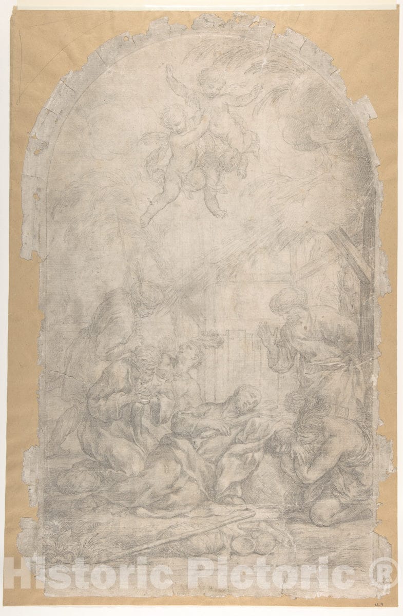 Art Print : Ciro Ferri - The Death of Saint Francis Xavier : Vintage Wall Art