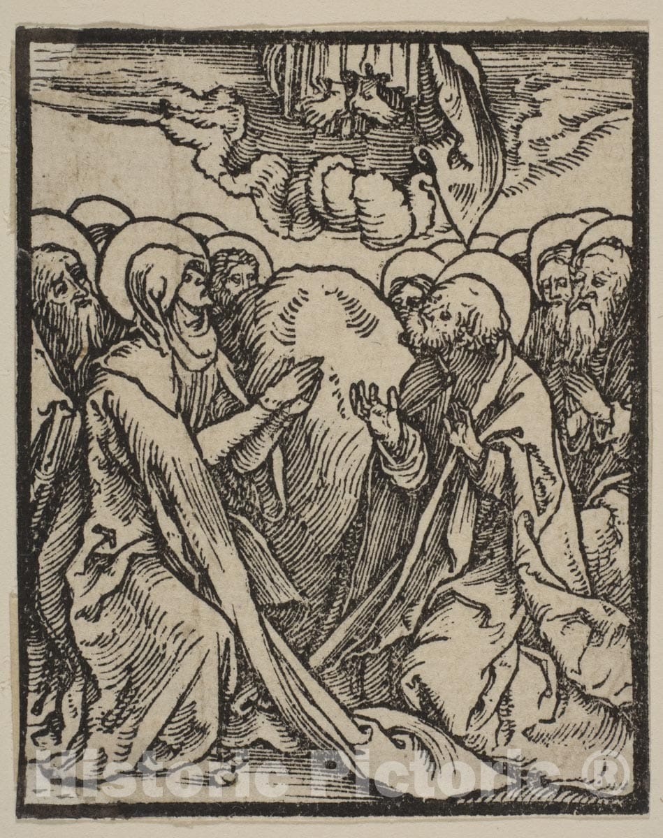 Art Print : Albrecht Dürer - The Ascension : Vintage Wall Art
