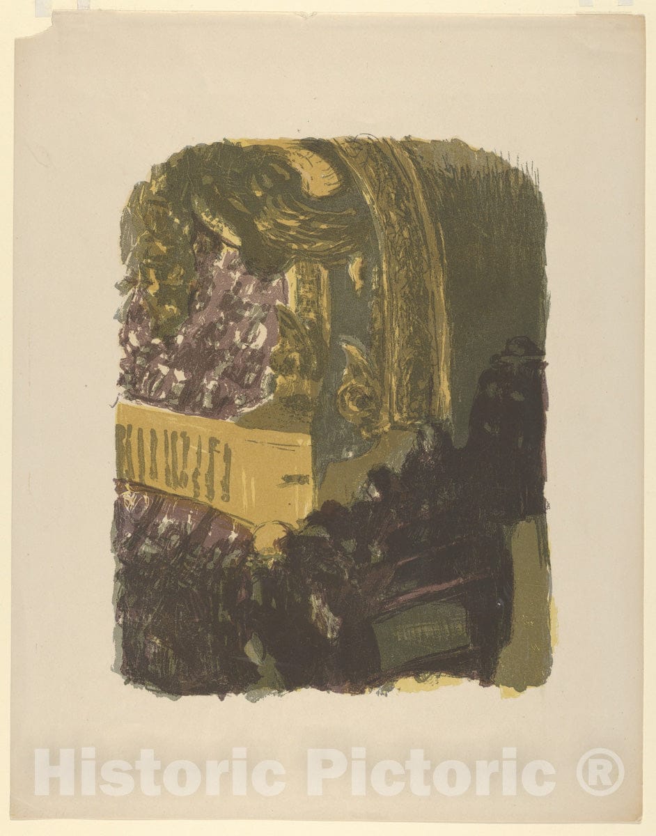 Art Print : Édouard Vuillard - A Gallery at The Gymnasium (Une galerie au gymnase) : Vintage Wall Art