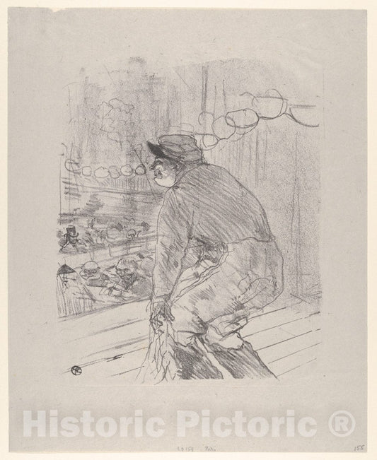 Art Print : Henri de Toulouse-Lautrec - Polin : Vintage Wall Art