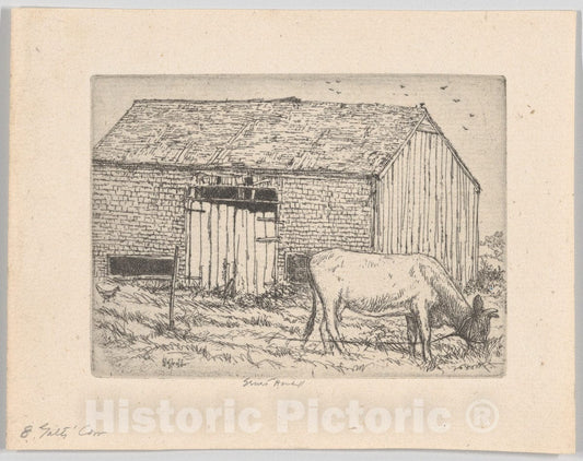 Art Print : Ernest Haskell - Galt's Cow : Vintage Wall Art