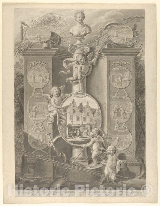 Art Print : Johannes Petrus Van Horstok - Allegory of The Baker's Trade : Vintage Wall Art