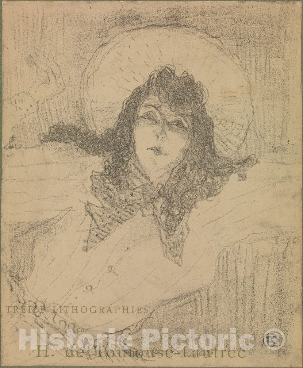Art Print : Henri de Toulouse-Lautrec - May Belfort 1 : Vintage Wall Art