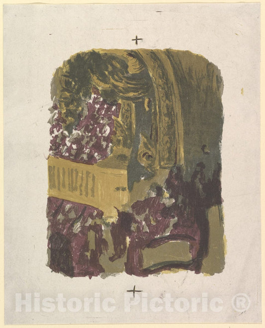 Art Print : Édouard Vuillard - A Gallery at The Gymnasium (Un galerie au gymnase) : Vintage Wall Art