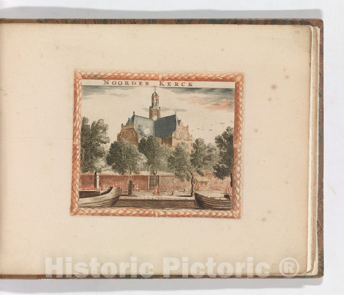 Art Print : Carel Allard - 'Noorder Kerck', in: Tooneel Der Voornaamste Nederlands Huizen, En Lust Hoven, Naar T Leven Afgebeeld : Vintage Wall Art