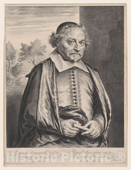 Art Print : Jan Lievens - Joost Van den Vondel : Vintage Wall Art