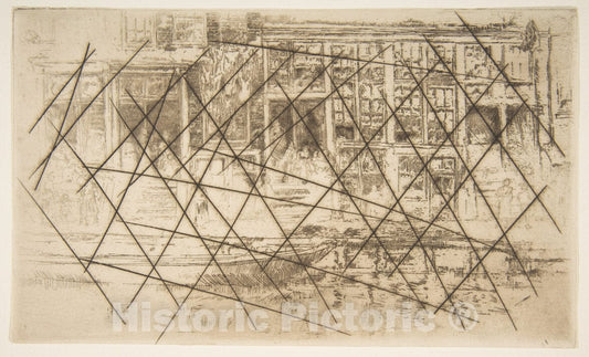 Art Print : James McNeill Whistler - Jews' Quarter, Amsterdam : Vintage Wall Art