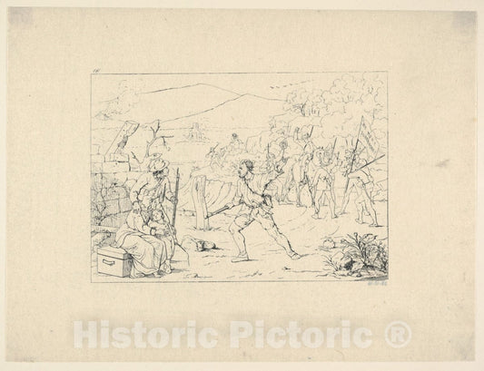 Art Print : Adalbert John Volck - Formation of Guerrilla Bands (from Confederate War Etchings) : Vintage Wall Art