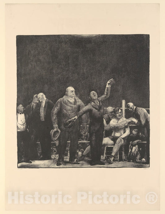 Art Print : George Bellows - Introducing John L. Sullivan : Vintage Wall Art