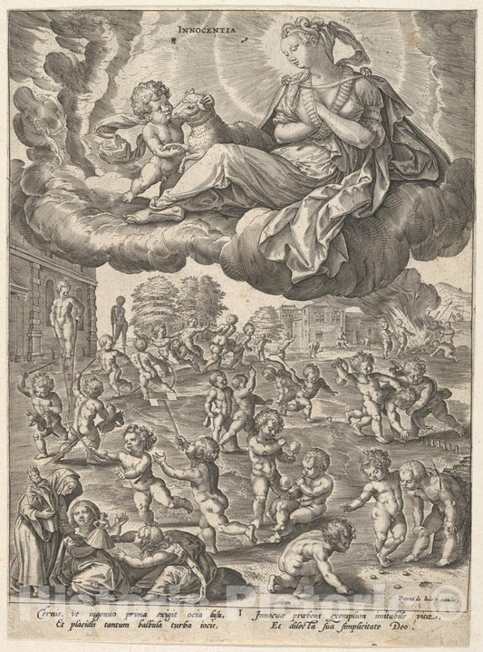 Art Print : Maerten de VOS - Innocentia : Vintage Wall Art