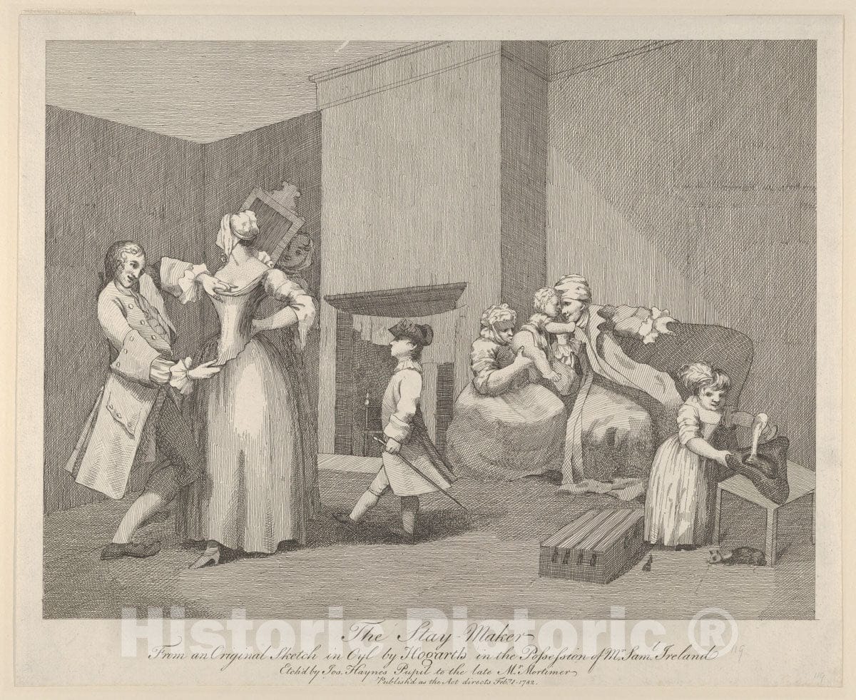 Art Print : Joseph Haynes - The Stay-Maker 1 : Vintage Wall Art