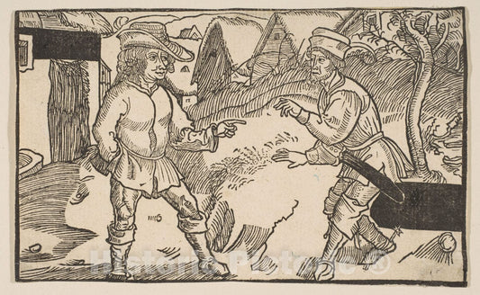 Art Print : Albrecht Dürer - Heauton Timouroumenos, from The Comedies of Terence, 19th Century 2 : Vintage Wall Art
