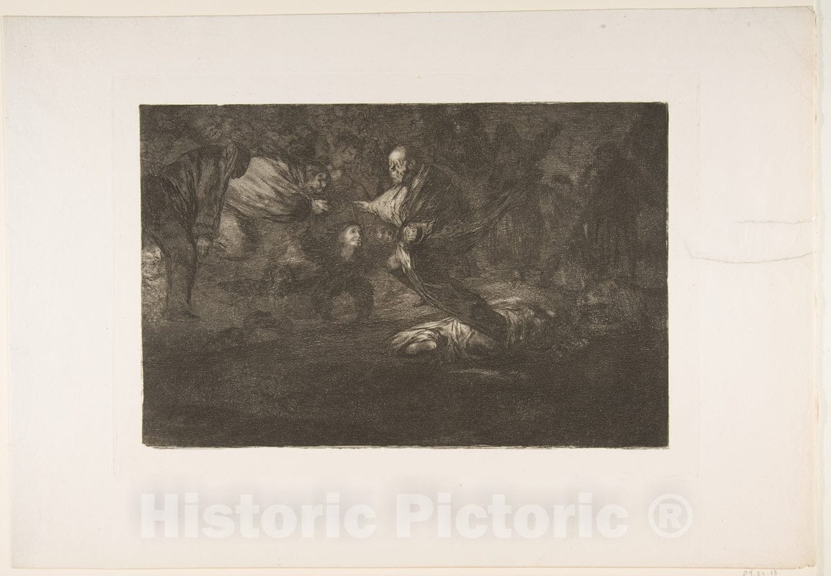 Art Print : Goya - Plate 18 from The 'Disparates':Birds of a Feather Flock Together 2 : Vintage Wall Art