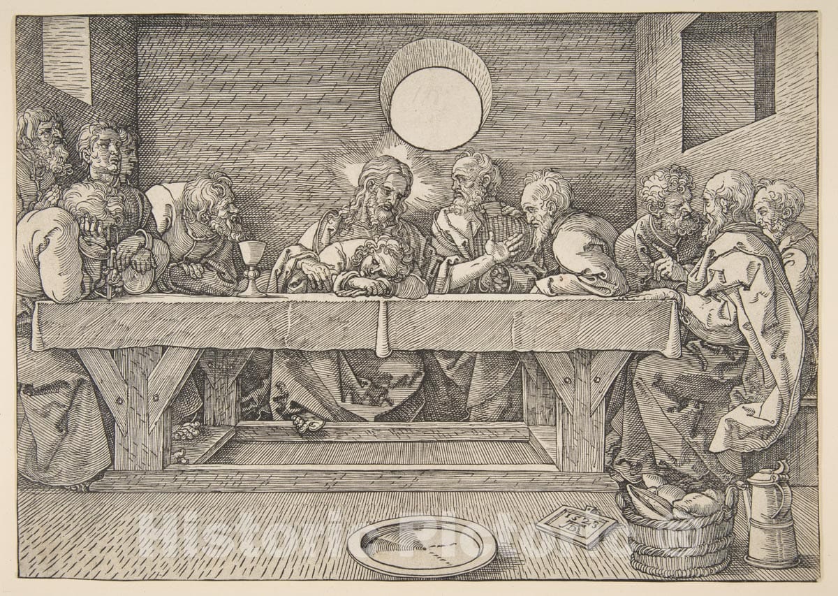 Art Print : Albrecht Dürer - The Last Supper 1 : Vintage Wall Art