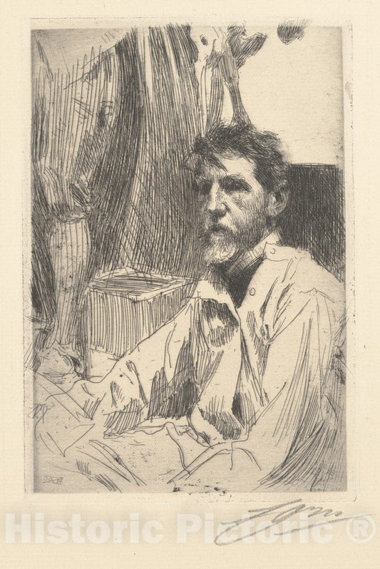 Art Print : Anders Zorn - Augustus Saint Gaudens : Vintage Wall Art