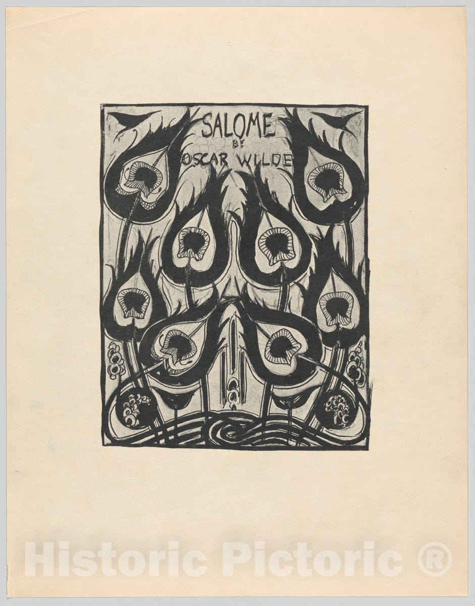 Art Print : Aubrey Vincent Beardsley - Aubrey Beardsley's Illustrations to Salome by Oscar Wilde : Vintage Wall Art