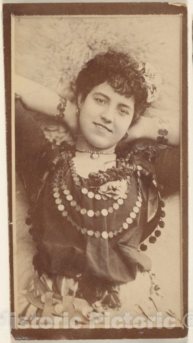 Photo Print : Actress on Back, viewed from Above, from The Actresses Series (N668) : Vintage Wall Art