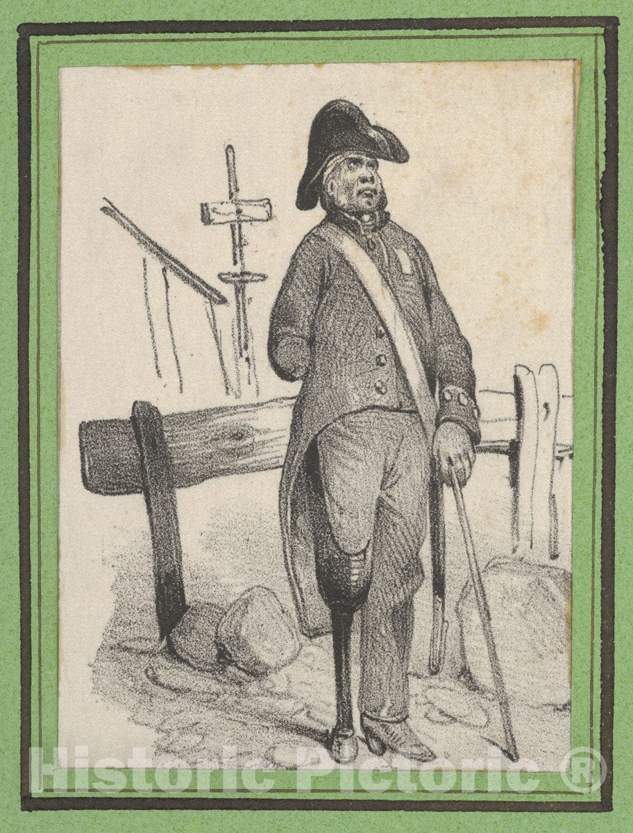 Art Print : Victor Adam - Soldier with a pegleg : Vintage Wall Art