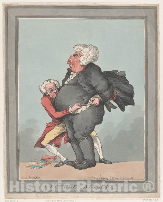 Art Print : Thomas Rowlandson - A Little Bigger : Vintage Wall Art