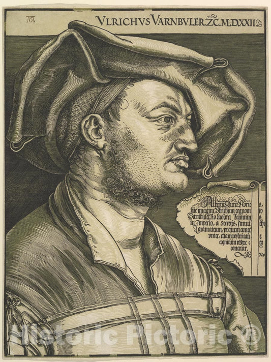 Art Print : Albrecht Dürer - Portrait of Ulrich Varnbuler 2 : Vintage Wall Art