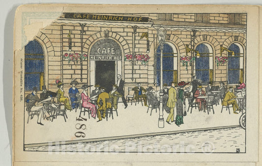 Art Print : Moriz Jung - Café Heinrichhof : Vintage Wall Art