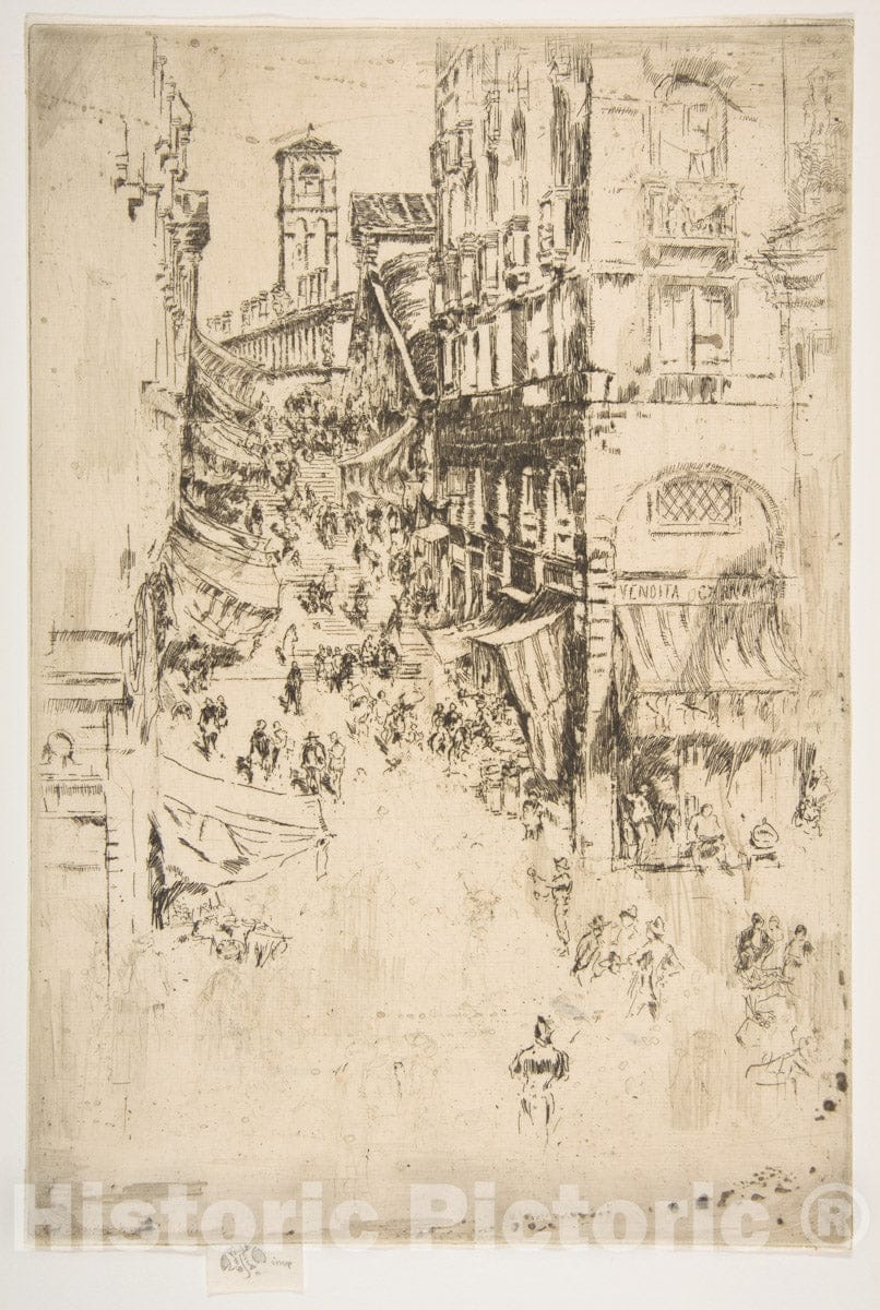 Art Print : James McNeill Whistler - The Rialto : Vintage Wall Art