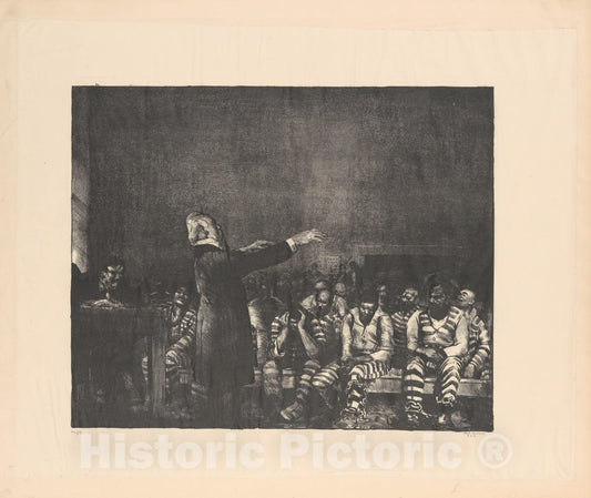 Art Print : George Bellows - Benediction in Georgia : Vintage Wall Art