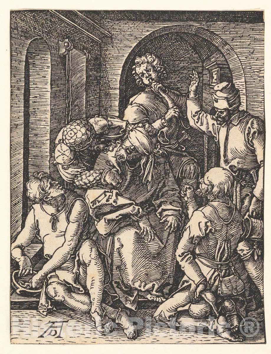 Art Print : Albrecht Dürer - The Mocking of Christ, from The Small Passion 1 : Vintage Wall Art