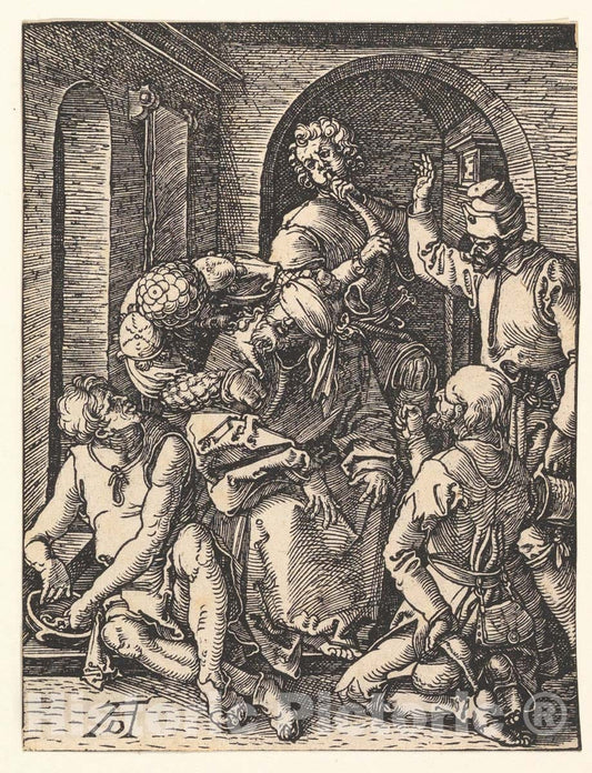 Art Print : Albrecht Dürer - The Mocking of Christ, from The Small Passion 1 : Vintage Wall Art