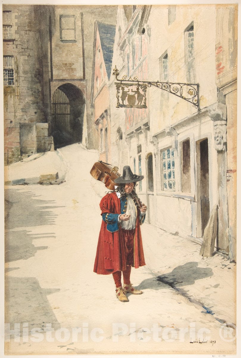 Art Print : Alexandre-Louis Leloir - Wandering Minstrel