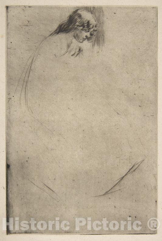 Art Print : James McNeill Whistler - Jo's Bent Head : Vintage Wall Art