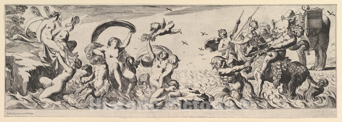 Art Print : Pierre Brebiette - Bacchanal 3 : Vintage Wall Art