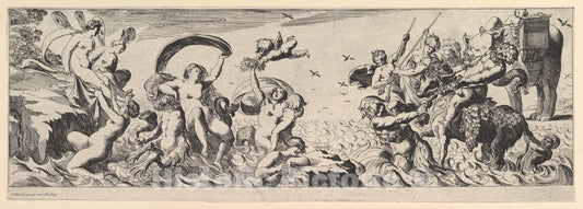 Art Print : Pierre Brebiette - Bacchanal 3 : Vintage Wall Art
