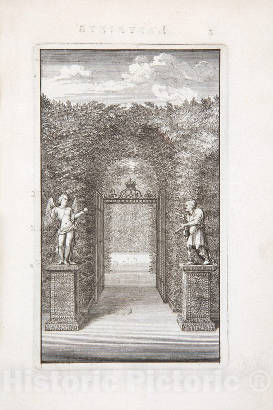 Art Print : Isaac de Benserade - Labyrinte de Versailles : Vintage Wall Art