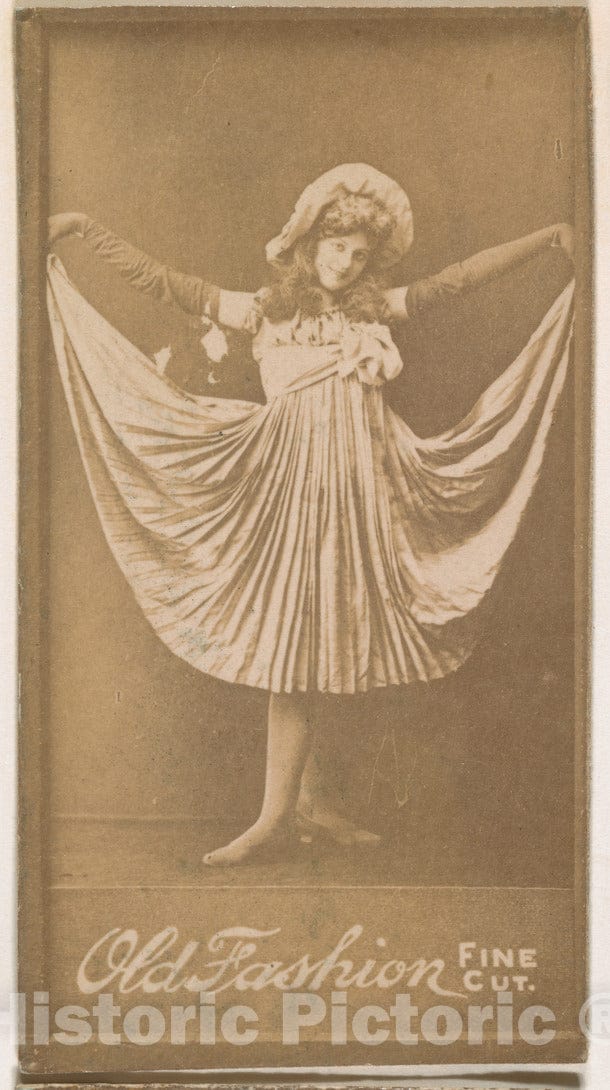 Photo Print : Dancer, from The Actresses Series (N664) Promoting Old Fashion Fine Cut Tobacco - 436826 : Vintage Wall Art