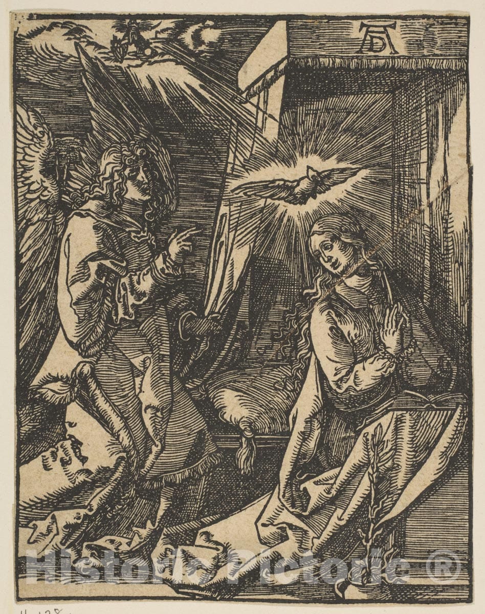 Art Print : Albrecht Dürer - The Annunciation, from The Small Passion, Copy : Vintage Wall Art