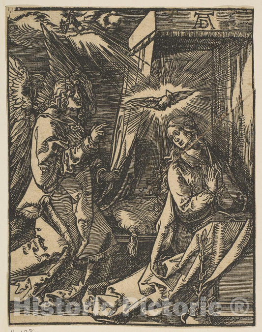 Art Print : Albrecht Dürer - The Annunciation, from The Small Passion, Copy : Vintage Wall Art