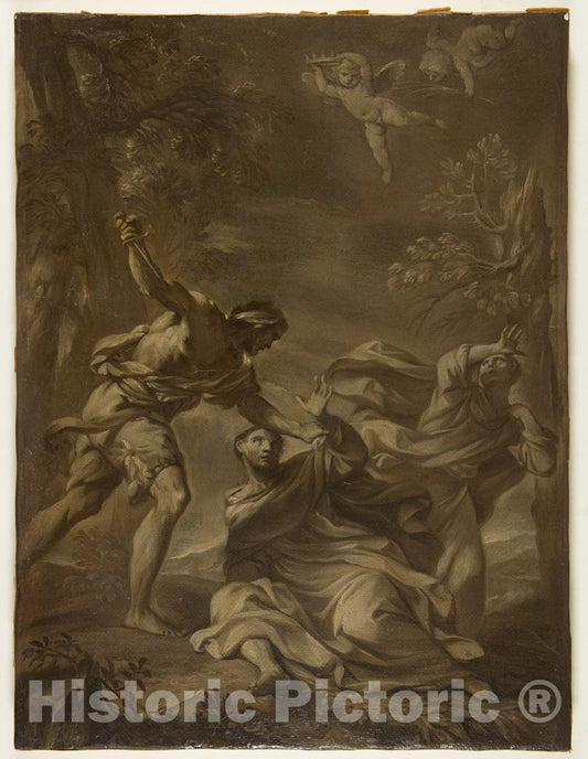 Art Print : Felice Torelli - Death of Saint Peter Martyr : Vintage Wall Art