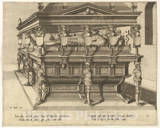 Art Print : Hans Vredeman de Vries - Cœnotaphiorum (7) : Vintage Wall Art